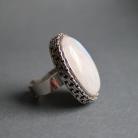 Pierścionki pierścionek srebro kamień metaloplastyka unikat