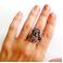 Pierścionki pierścionek srebrny,pierścionek z hematytem