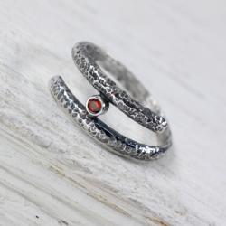 Srebrny pierścionek z cyrkonią - Pierścionki - Biżuteria