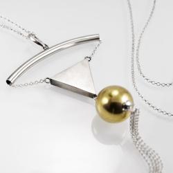 nasyzjnik,ciba,amareno,pozłacane,srebro,złoto - Naszyjniki - Biżuteria