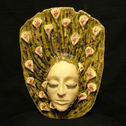 maska,twarz,kobieta,aranżacja wnętrz,dekoracja - Ceramika i szkło - Wyposażenie wnętrz