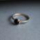 Pierścionki pierścionek srebro minimalizm czarny onyks