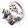 Pierścionki srebrny,pierścionek,ażurowy,fioletowy,litori