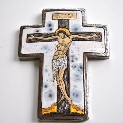 krzyż,ikona,Chrystus,ceramika - Obrazy - Wyposażenie wnętrz
