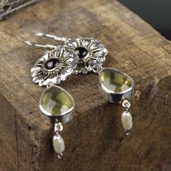 kolczyki,srebrne kolczyki,unikat,srebro,silver - Kolczyki - Biżuteria