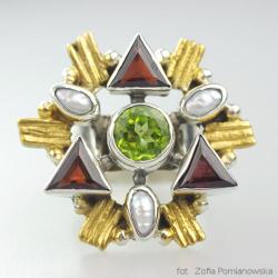 srebrny pierścionek,unikat,kolor magii,pomianowski - Pierścionki - Biżuteria