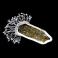 Wisiory aragonit,srebrny,roślinny,minerał,złocisty,blask