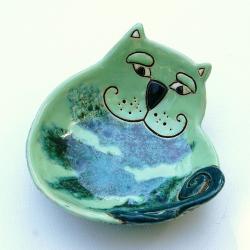 kot,miska,ceramika,kotek,śmieszny - Ceramika i szkło - Wyposażenie wnętrz