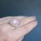 Pierścionki pierścionek srebro 925kwarc różowy minimalistyczny