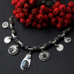 handmade,ręcznie wykonane,w srebrze - Naszyjniki - Biżuteria