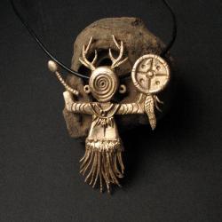 szaman,wisior,biżuteria,etniczna - Wisiory - Biżuteria