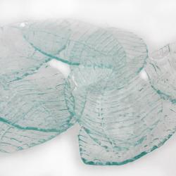 szklane talerzyki design komplet deserowy do kawy - Ceramika i szkło - Wyposażenie wnętrz