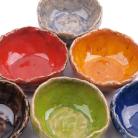 Ceramika i szkło miseczki,kolorowe naczynia,misa z gliny
