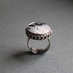pierścionek agat srebro - Pierścionki - Biżuteria