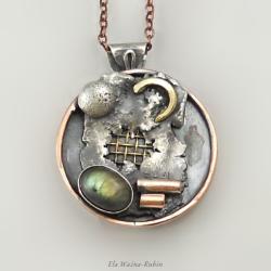 surowy,artystyczny,pendant,artjewelry,elarubin - Wisiory - Biżuteria