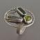 Pierścionki pierścionek z oliwinek awenturynem i agatem mszyst