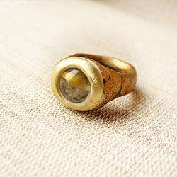 miedziany pierścionek,ręcznie wykonany - Pierścionki - Biżuteria