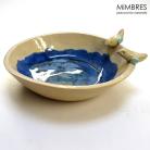 Ceramika i szkło ptaszki w miseczce,akwamaryn jeziorko