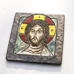 ikona,ceramika,obraz,Chrystus,Pantokrator - Ceramika i szkło - Wyposażenie wnętrz
