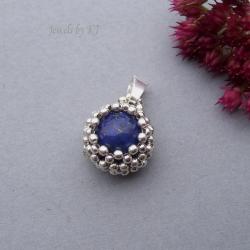 wisior,elegancki,klasyczny,lapis lazuli,srebro - Wisiory - Biżuteria