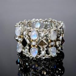 bransoleta,srebrna bransoleta,srebro,unikat - Bransoletki - Biżuteria