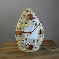 zegar,zegar stojący,ceramika artystyczna - Zegary - Wyposażenie wnętrz