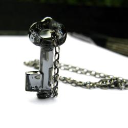 naszyjnik klucz Swarovski Yoko srebro kryształ - Naszyjniki - Biżuteria