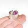 Komplety liliowy,pierścionek z ametystem,sodalit