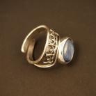 Pierścionki pierścionek srebrny,z kyanitem,kyanit,niebieski