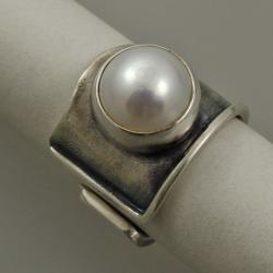 pierścionek z perłą - Pierścionki - Biżuteria
