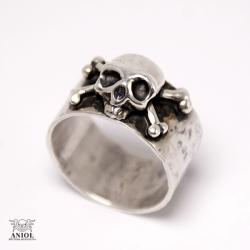 pierścień,obrączka,czaszka,męska biżuteria - Dla mężczyzn - Biżuteria
