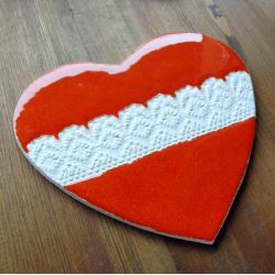 serce,romantyczne,walentynki,ceramika - Ceramika i szkło - Wyposażenie wnętrz