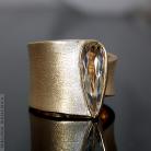 Pierścionki pierścionek,srebrny,złocony,asymetryczny,oligoklaz