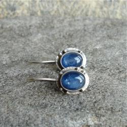 niebieskie kolczyki,kolczykiz kyanitem - Kolczyki - Biżuteria