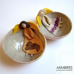 Aniołki,miseczki,mimbres - Ceramika i szkło - Wyposażenie wnętrz