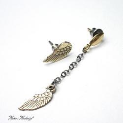 asymetryczne,skrzydełka - Kolczyki - Biżuteria