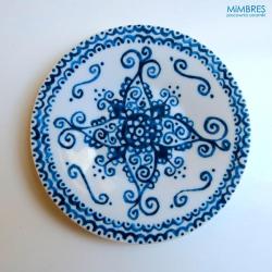 porcelana,talerz,indiańskie wzory - Ceramika i szkło - Wyposażenie wnętrz