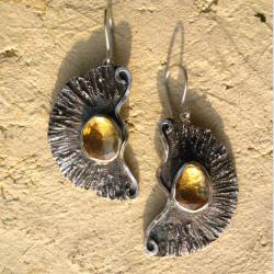 Kolczyki srebrne z cytrynami - Kolczyki - Biżuteria