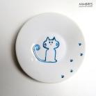 Ceramika i szkło ceramiczny talerzyk,kot,kocia łapa,mimbres,