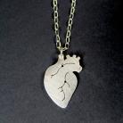 Dla mężczyzn zawieszka srebrna w kształcie serca