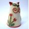 Ceramika i szkło ceramiczny kot,tulipan,bajkowy