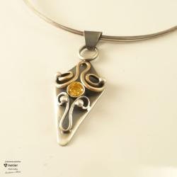 metier,srebro,złoro,yellow,cyrkon - Wisiory - Biżuteria