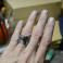 Pierścionki srebrny pierścień,surowy pierścień,piryt