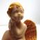 Ceramika i szkło aniołek,figurka siedząca,romantyczny,zamyślony