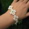 Bransoletki bransoletka ślubna z białymi perłami Swarovski