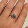 Pierścionki pierścionek srebrny,kyanit,niebieski
