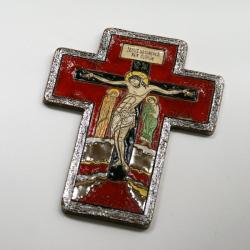 krzyż,Chrystus,ikona,obraz,ceramika - Ceramika i szkło - Wyposażenie wnętrz