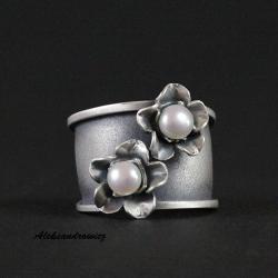 srebro perły - Pierścionki - Biżuteria