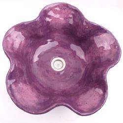 umywalka kwiat,umywalka z gliny,kolorowe umywalk - Ceramika i szkło - Wyposażenie wnętrz