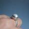Pierścionki pierścionek srebro 925 retro vintage perła biała